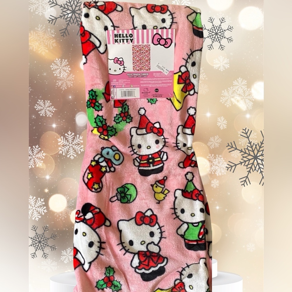 NWT New release Hello Kitty Christmas  Blanket